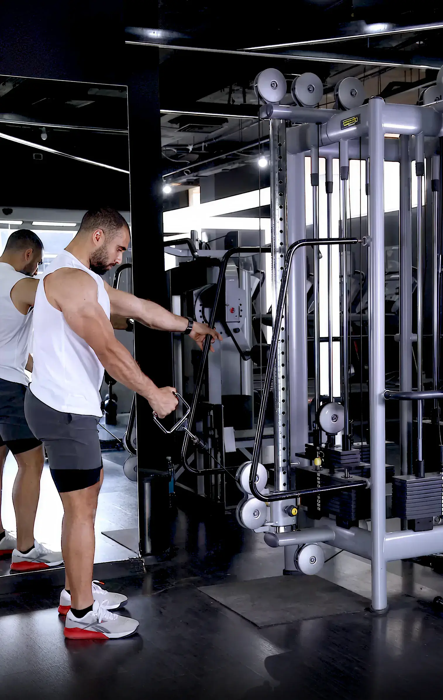 Cable Grip Single Arm Bicep Curl