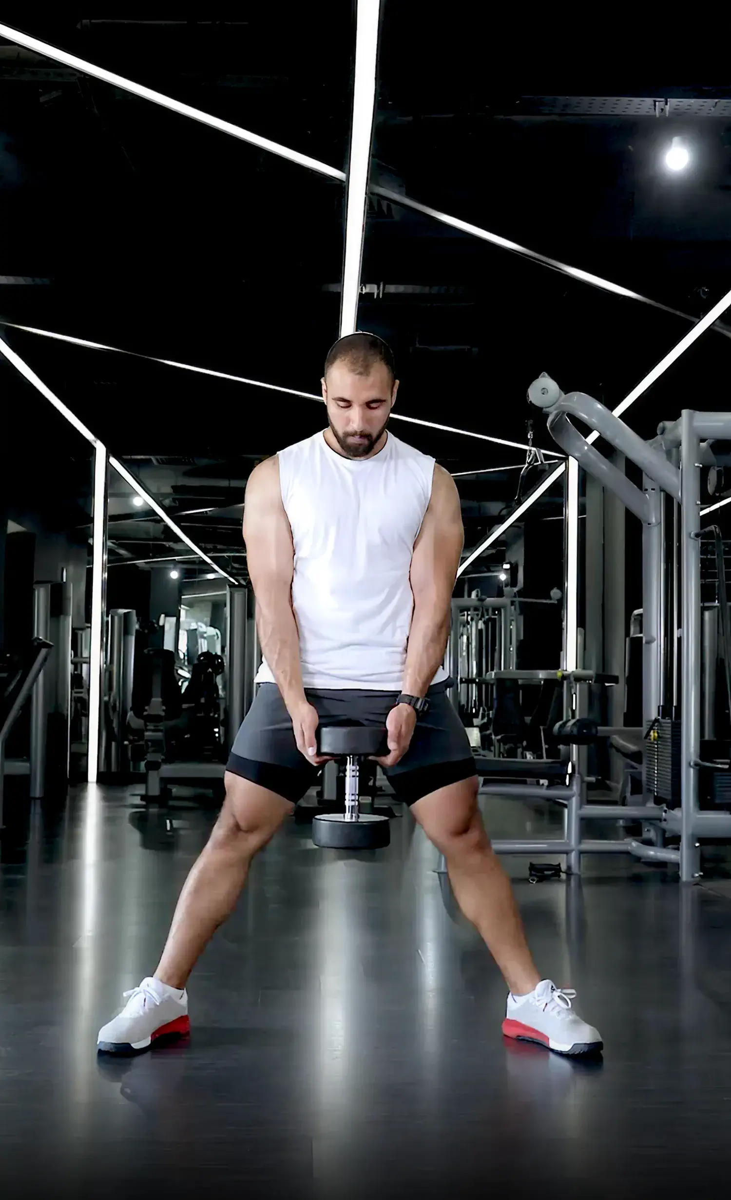 Dumbbell Leg Sumo Squat