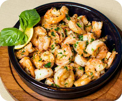 Shrimp with Garlic & Parsley