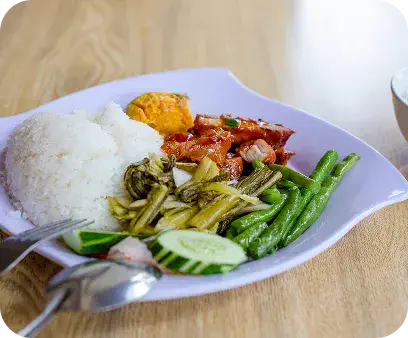 Thai Chicken Rice Plate